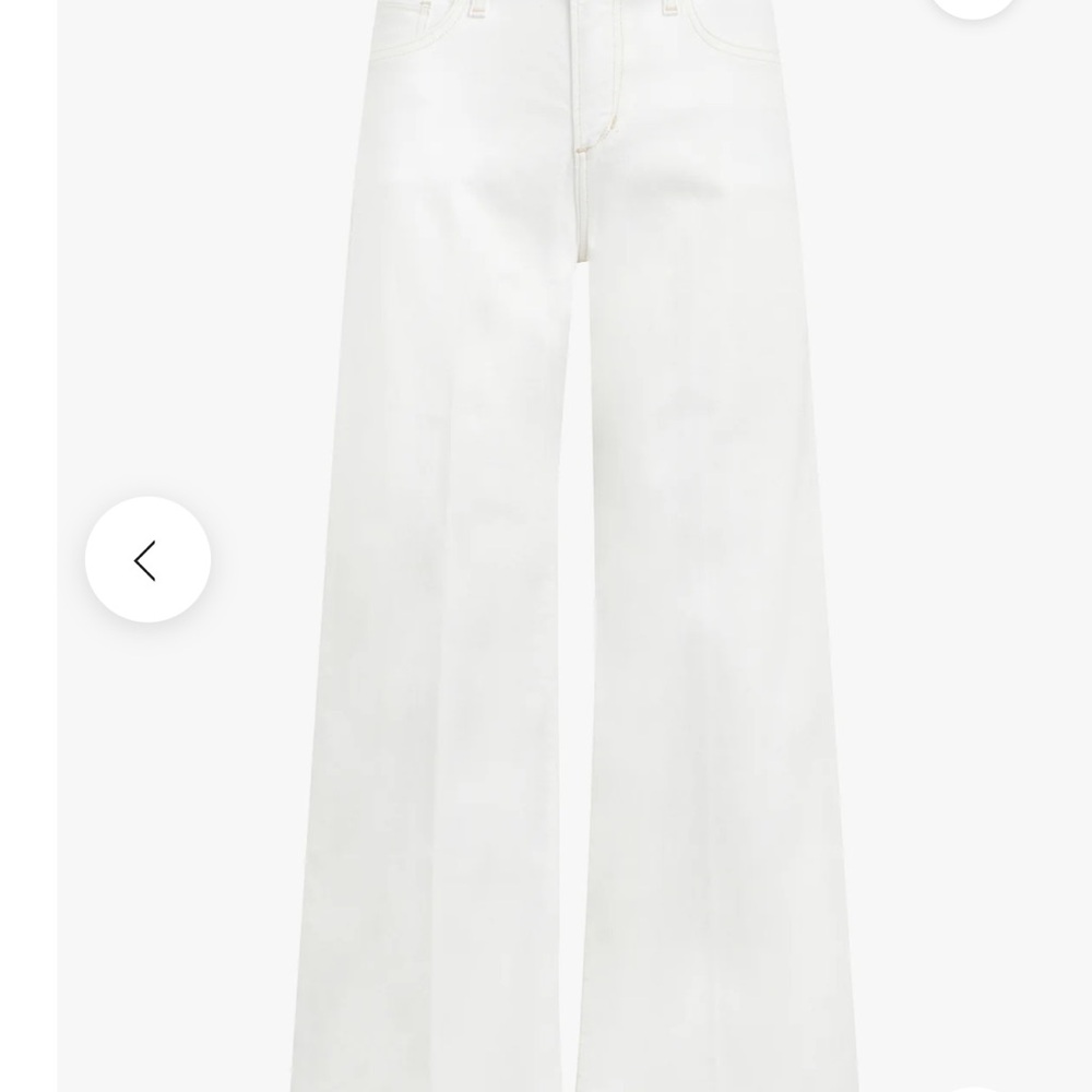 Joe's Jeans Lou Lou low rise White Wide-Leg Jeans